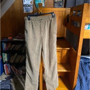 Stretchy waist straight leg courds